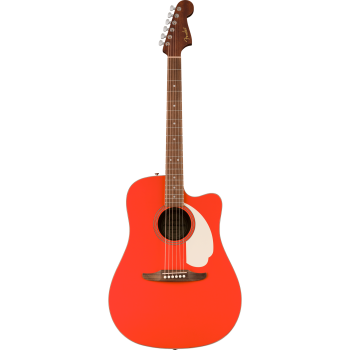 FENDER California Standard Redondo CE Spruce Top Ivory Pickguard Fiesta Red
