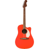FENDER California Standard Redondo CE Spruce Top Ivory Pickguard Fiesta Red