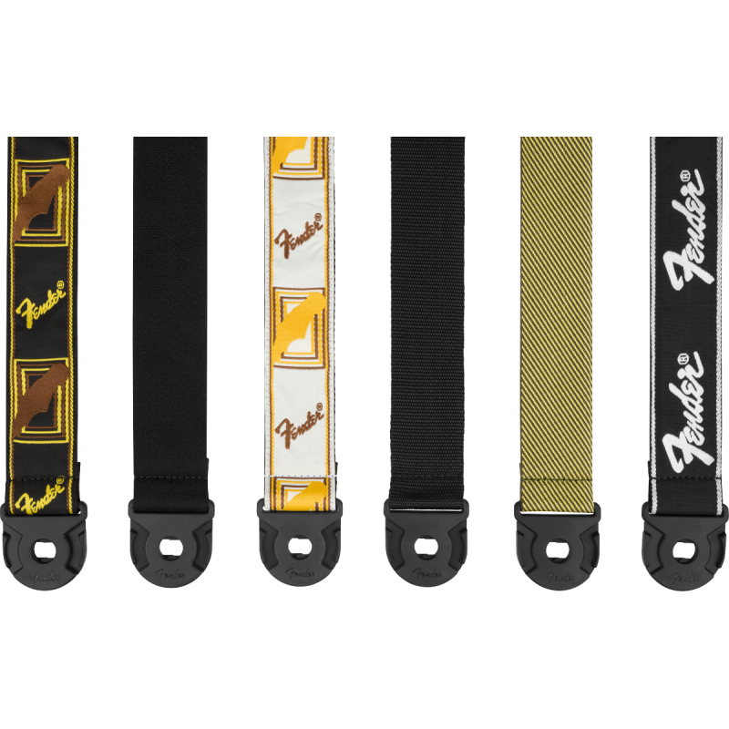 FENDER Quick Grip Locking End Strap Black Polypro 2"