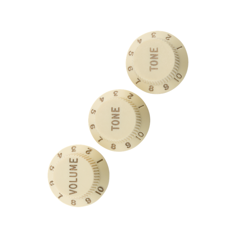 FENDER Road Worn Strat Knobs Aged White