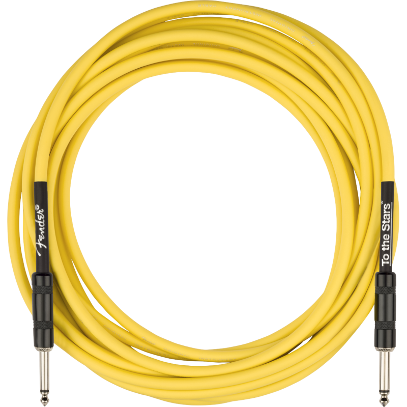 FENDER Tom DeLonge 18.6' To The Stars Instrument Cable Graffiti Yellow