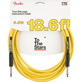 FENDER Tom DeLonge 18.6' To The Stars Instrument Cable Graffiti Yellow