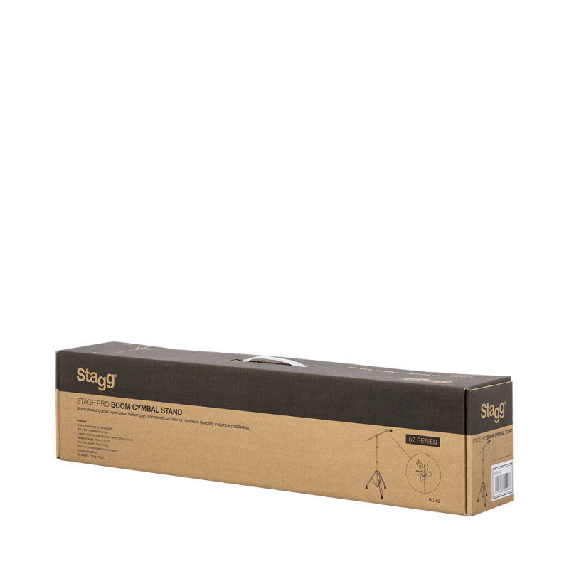 STAGG LBD-52 stand de cymbale avec perche double embase série 52
