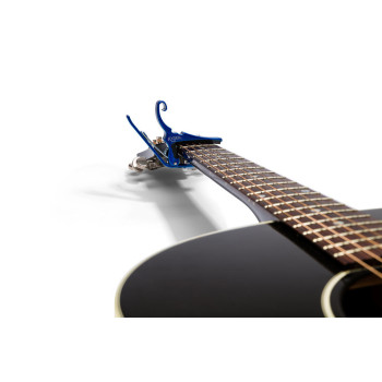 KYSER Capodastre Capodastre Quick-Change pour guitare acoustique bleu