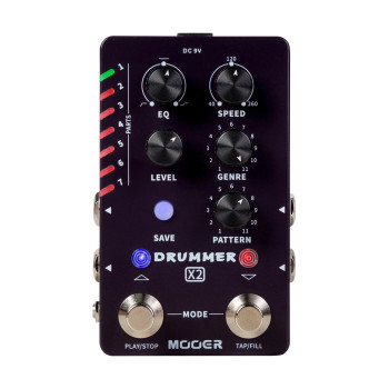 MOOER DRUMMERX2 pedale mooer drummer x2 noir