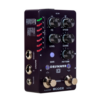 MOOER DRUMMERX2 pedale mooer drummer x2 noir