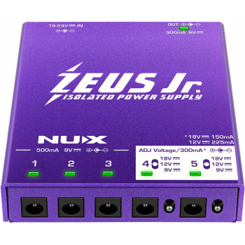 NUX ZEUS-JUNIOR boitier d'alimentations isolées 6 sorties dc