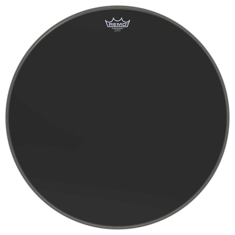 REMO P3-1022-ES peau powerstroke 3 ebony 22 + renfort pour grosse caisse
