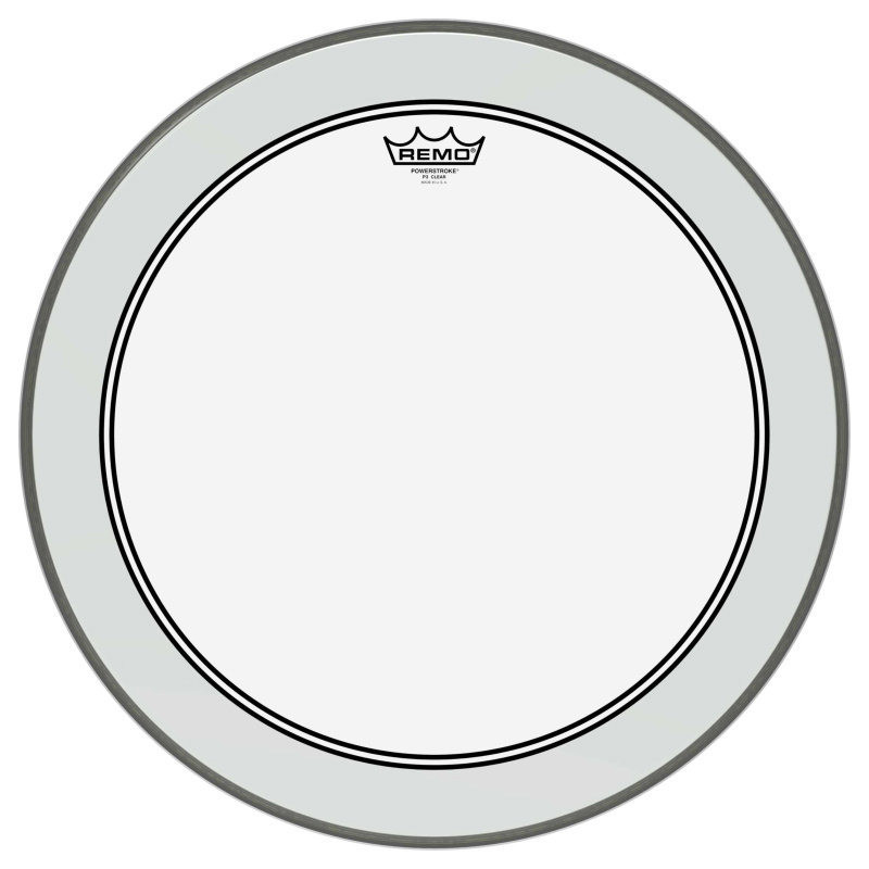 REMO P3-1322-C2 peau powerstroke 3 transparente de 22 pour grosse caisse