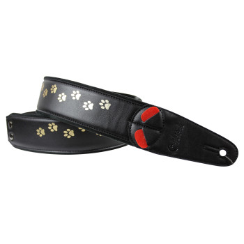 RIGHTON STRAPS CAT-BK-GOLD courroie vegan righton cat noir dore