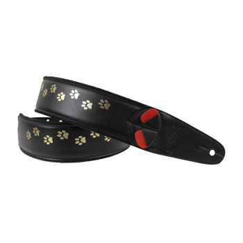 RIGHTON STRAPS CAT-BK-GOLD courroie vegan righton cat noir dore