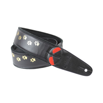 RIGHTON STRAPS CAT-BK-GOLD courroie vegan righton cat noir dore