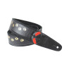 RIGHTON STRAPS CAT-BK-GOLD courroie vegan righton cat noir dore