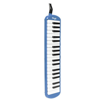 STAGG MELOSTA37 BL mélodica bleu en plastique 37 touches housse noire