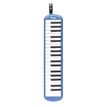 STAGG MELOSTA37 BL mélodica bleu en plastique 37 touches housse noire