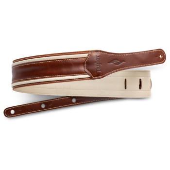 TAYLOR Element Strap Brown/Cream Leather 2.5"