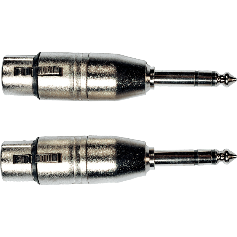 YELLOW CABLE AD26 adaptateur jack st male xlr fem. - lot de 2