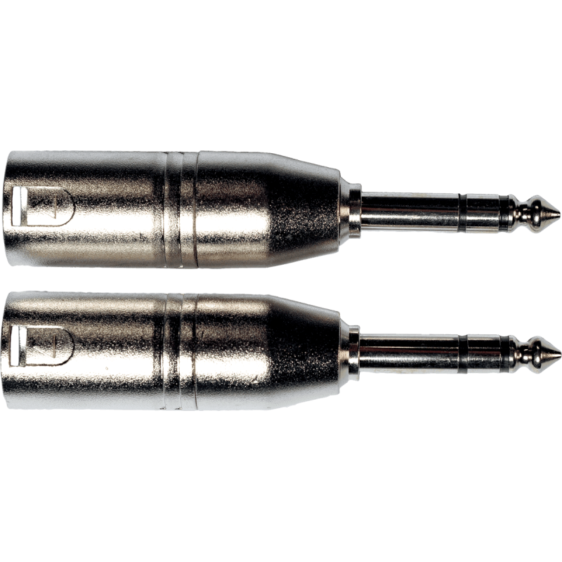 YELLOW CABLE AD27 adaptateur jack 6,35 mm stéréo male xlr male - lot de 2