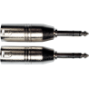 YELLOW CABLE AD27 adaptateur jack 6,35 mm stéréo male xlr male - lot de 2