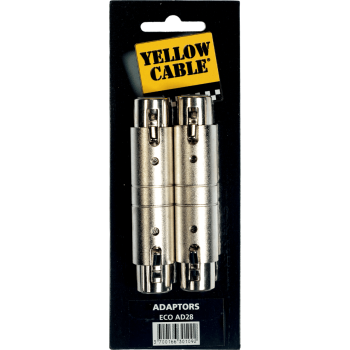 YELLOW CABLE AD28 adaptateur xlr fem. xlr fem. - lot de 2
