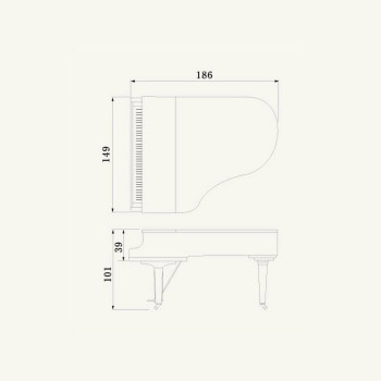 YAMAHA C3X Disklavier Enspire PRO PE piano disklavier silent/queue enspire 1,86m/noir brillant