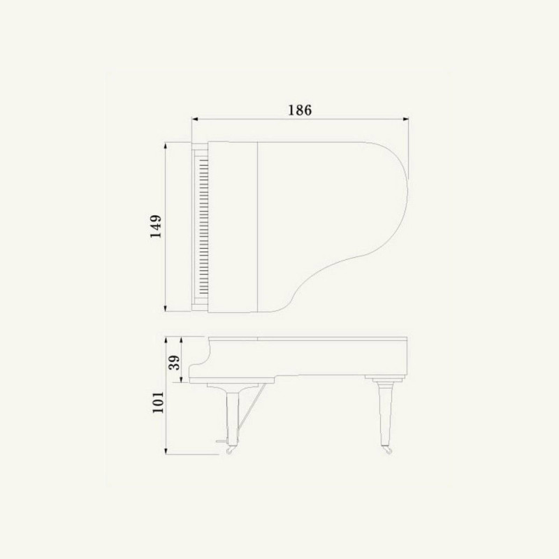 YAMAHA C3X Disklavier Enspire PRO PE piano disklavier silent/queue enspire 1,86m/noir brillant