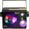 ALGAM LIGHTING FX-4 projecteur 4-en-1 par 4 led 9x 3w + strob + laser rg