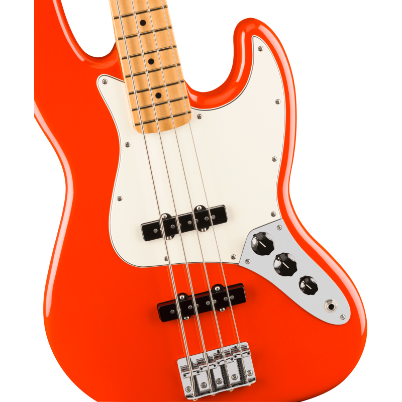 FENDER Player II Jazz Bass touche erable Coral Red