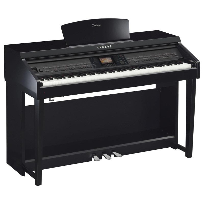YAMAHA CVP701PE clavinova piano cfx/boesen. 88 touches gh3x laque noir