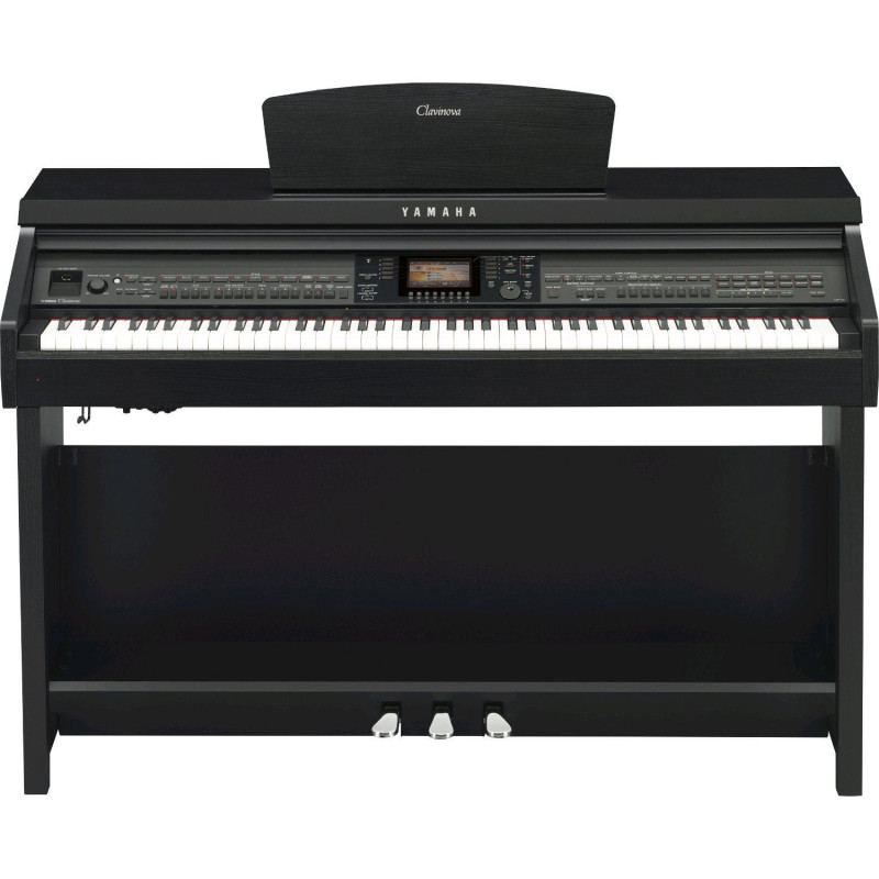 YAMAHA CVP701PE clavinova piano cfx/boesen. 88 touches gh3x laque noir