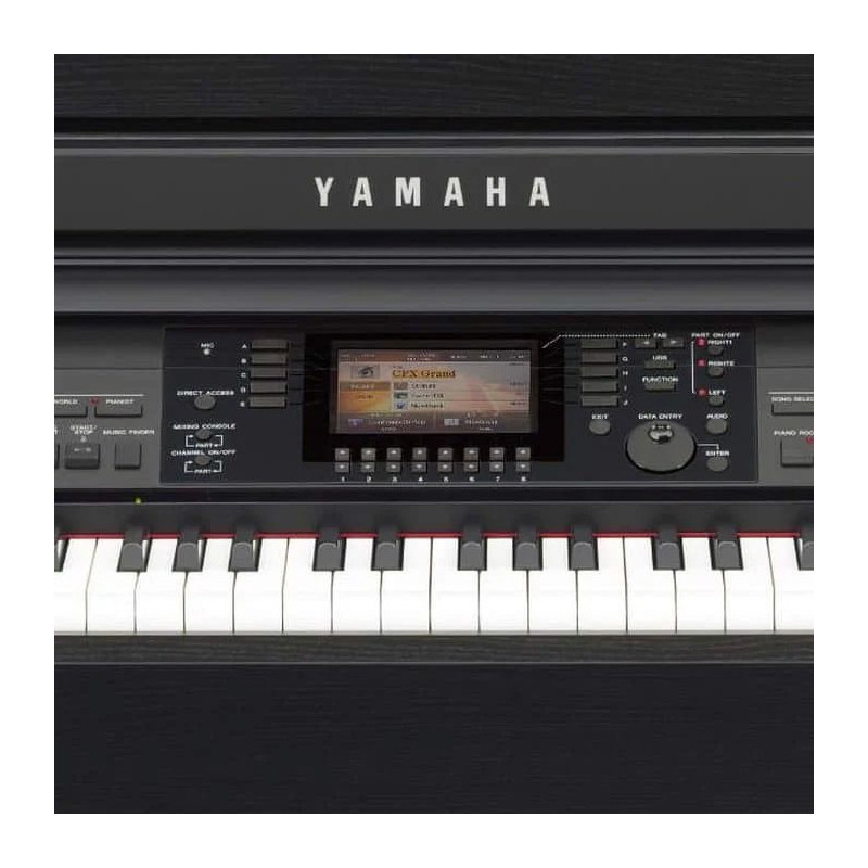 YAMAHA CVP701PE clavinova piano cfx/boesen. 88 touches gh3x laque noir