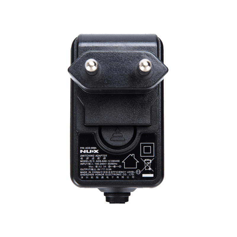 NUX ACD006A alimentation secteur 9v 500ma centre négatif