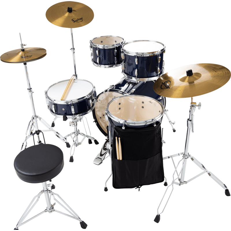 PEARL RSS505BCC-743 batterie roadshow 5f fusion 20" + b-50 + ride 20" solar royal blue metallic