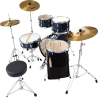 PEARL RSS505BCC-743 batterie roadshow 5f fusion 20" + b-50 + ride 20" solar royal blue metallic