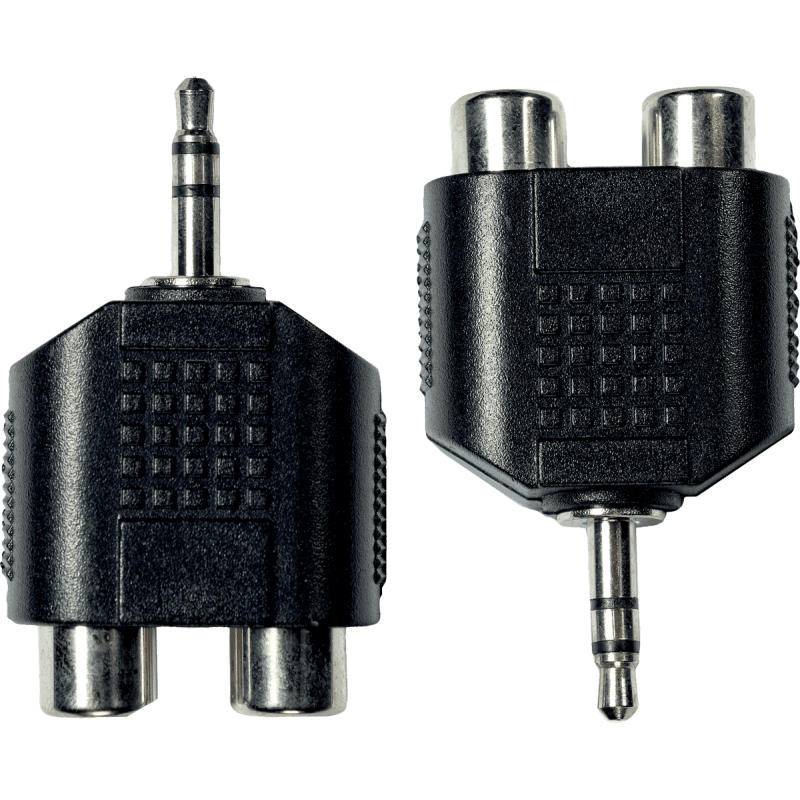 YELLOW CABLE AD09 adaptateur jack m 3.5 st/2 rca fem. x2