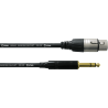CORDIAL CFM1.5FV câble audio xlr femelle/jack mâle stéréo 1,5 m