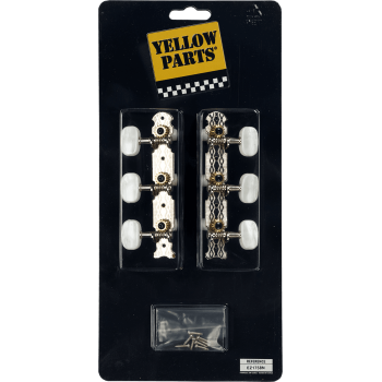 YELLOW PARTS EZ1758N mécaniques platines nickel boutons plast. - lot de 2 (3+3)