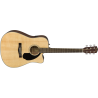 FENDER CD-60SCE Dreadnought touche Noyer Natural