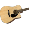 FENDER CD-60SCE Dreadnought touche Noyer Natural