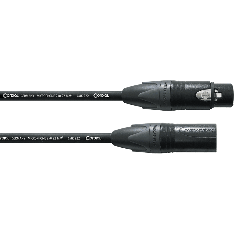 CORDIAL CPM2.5FM câble micro xlr 2,5 m