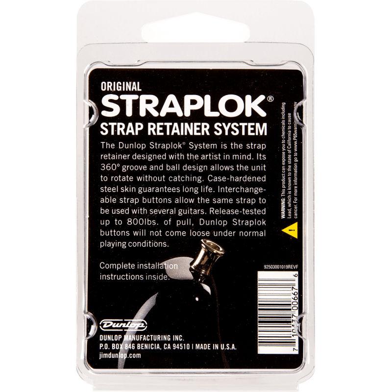 DUNLOP SLS1103BK straplok original - noir