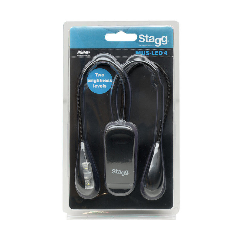 STAGG MUS-LED 4 double lampe led multifonction à pince à poser ou à fixer