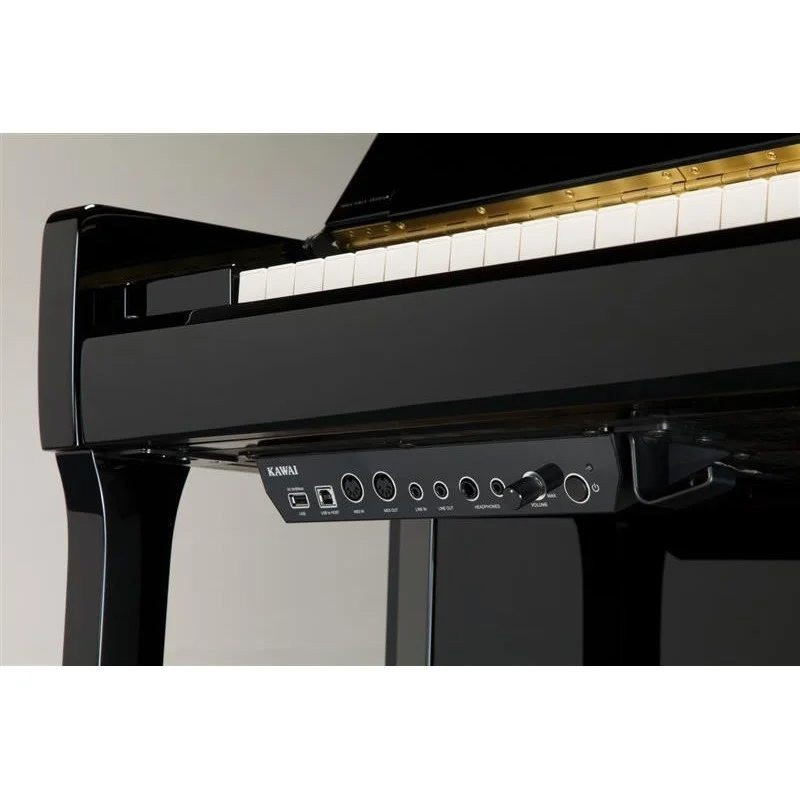 KAWAI K 300 ATX4 SL WHP Blanc brillant accastillage Chrome 122cm  Systeme Silencieux ATX4