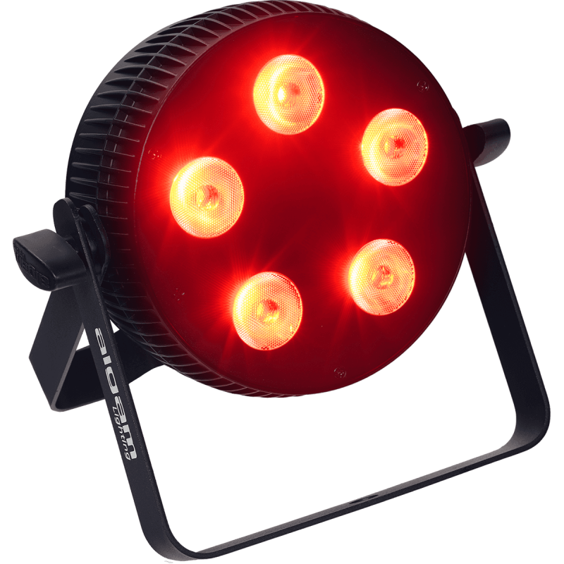 ALGAM LIGHTING SLIMPAR-510-QUAD projecteur à led 5x10w 4 en 1 rgbw slim