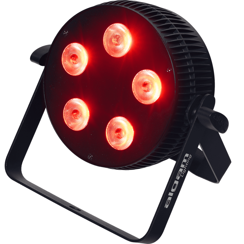 ALGAM LIGHTING SLIMPAR-510-QUAD projecteur à led 5x10w 4 en 1 rgbw slim