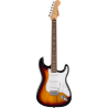 FENDER Standard Stratocaster touche Laurier plaque blanche 3-Color Sunburst