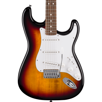 FENDER Standard Stratocaster touche Laurier plaque blanche 3-Color Sunburst