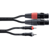 CORDIAL EU3FC câble audio double xlr femelle / rca 3 m