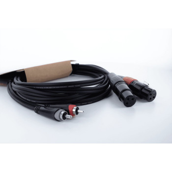CORDIAL EU3FC câble audio double xlr femelle / rca 3 m