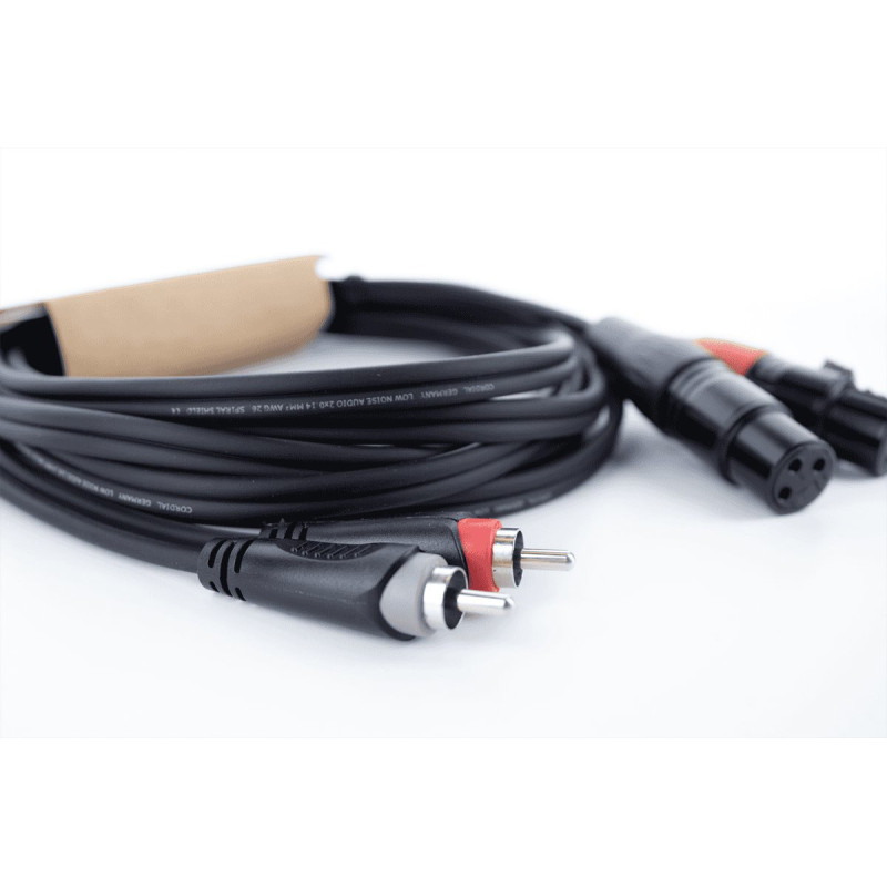 CORDIAL EU3FC câble audio double xlr femelle / rca 3 m
